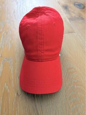 Lacoste Red Baseball 100% Cotton  Cap Classic Logo Casual Sporty One Size NWT